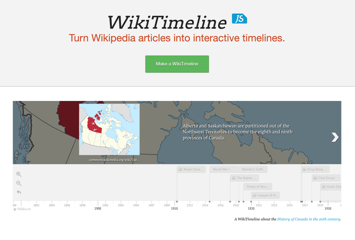 Timeline: WikiTimeline