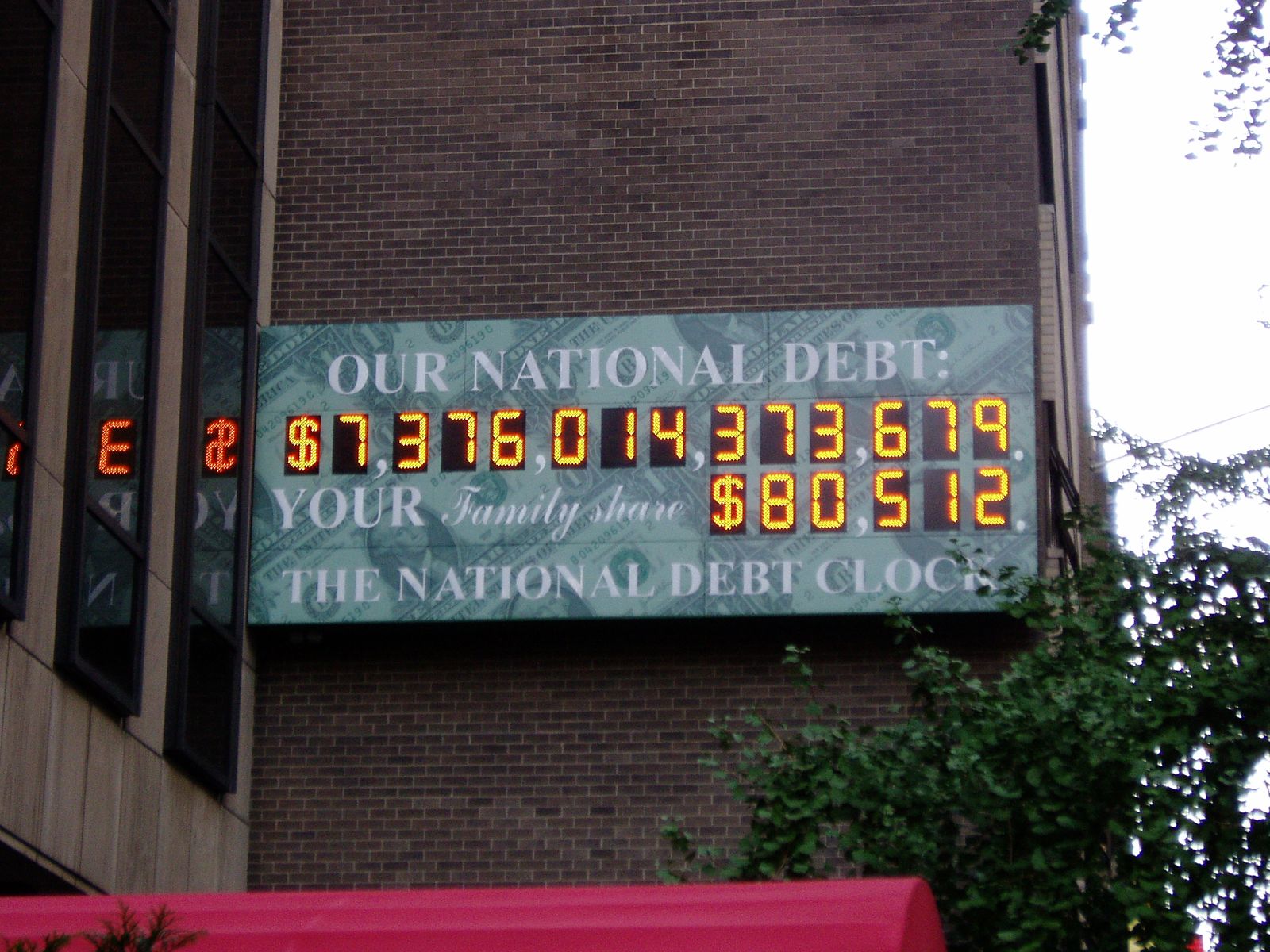 The National Debt Clock rollover