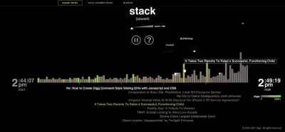 Timeline: Digg Stack